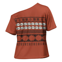 Polynesian Princess Inspired Tapa Pattern Cross Shoulder Shirt LT05 - Polynesian Pride