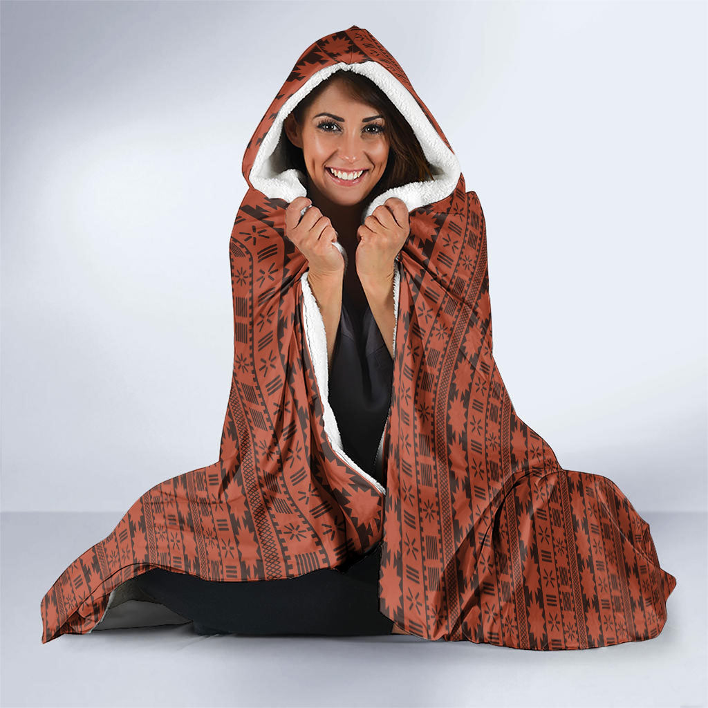 Polynesian Princess Inspired Tapa Pattern Hooded Blanket LT05 - Polynesian Pride