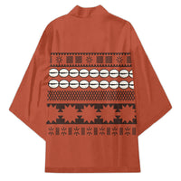 Polynesian Princess Inspired Tapa Pattern Kimono LT05 - Polynesian Pride