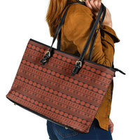 Polynesian Princess Inspired Tapa Pattern Leather Tote Bag LT05 - Polynesian Pride