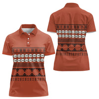 Polynesian Princess Inspired Tapa Pattern Women Polo Shirt LT05 - Polynesian Pride