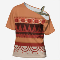 Polynesian Princess Inspired Cosplay Costume Cross Shoulder Shirt LT05 Female Multicolor - Polynesian Pride