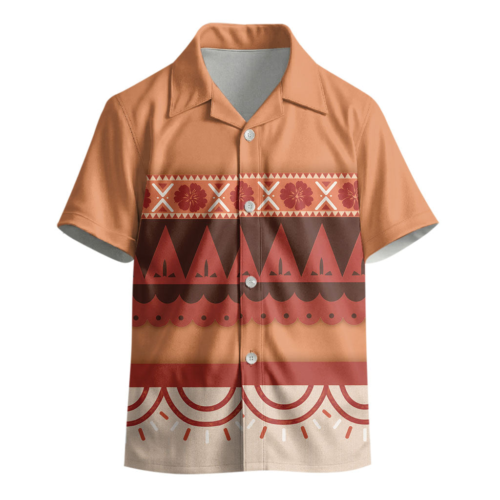 Polynesian Princess Inspired Cosplay Costume Kid Hawaiian Shirt LT05 - Polynesian Pride
