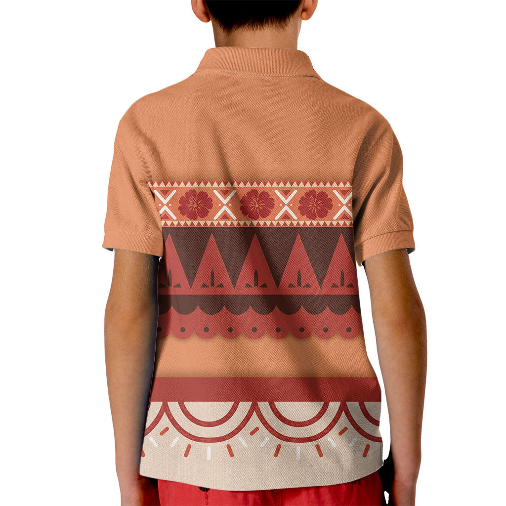 Polynesian Princess Inspired Cosplay Costume Kid Polo Shirt LT05 - Polynesian Pride
