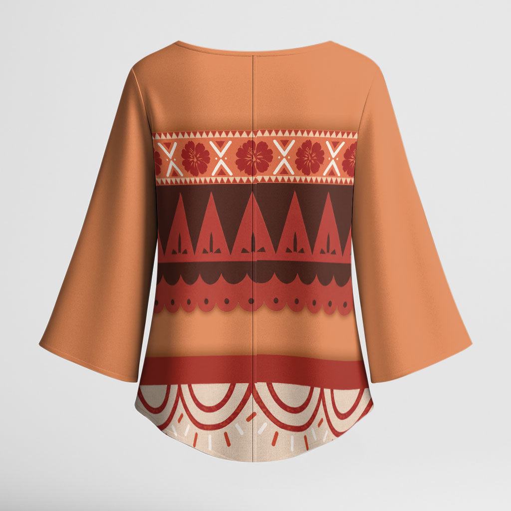 Polynesian Princess Inspired Cosplay Costume Kimono Sleeve Blouse LT05 - Polynesian Pride