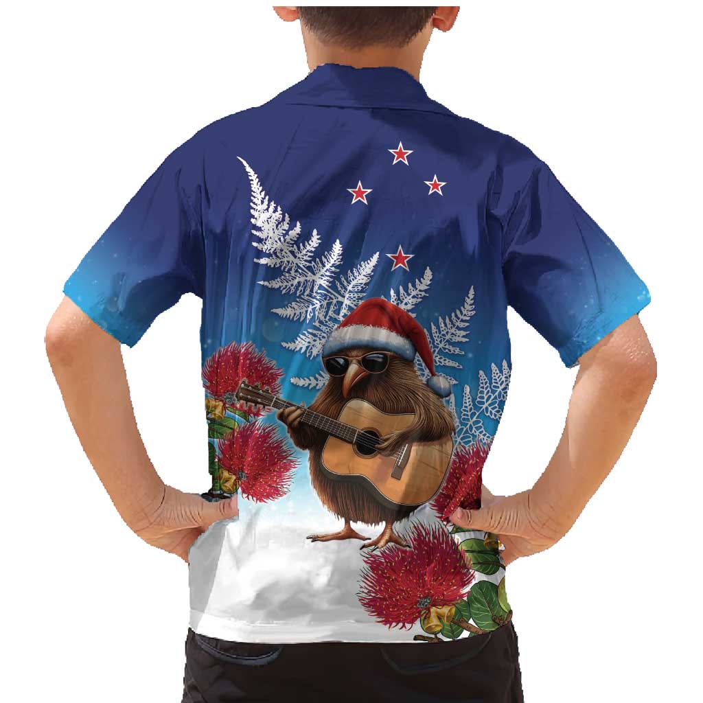New Zealand Kiwi Christmas Family Matching Mermaid Dress and Hawaiian Shirt Xmas Vibe LT05 - Polynesian Pride