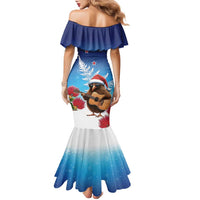 New Zealand Kiwi Christmas Family Matching Mermaid Dress and Hawaiian Shirt Xmas Vibe LT05 - Polynesian Pride