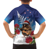 New Zealand Kiwi Christmas Family Matching Summer Maxi Dress and Hawaiian Shirt Xmas Vibe LT05 - Polynesian Pride