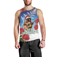 New Zealand Kiwi Christmas Men Tank Top Xmas Vibe LT05 - Polynesian Pride