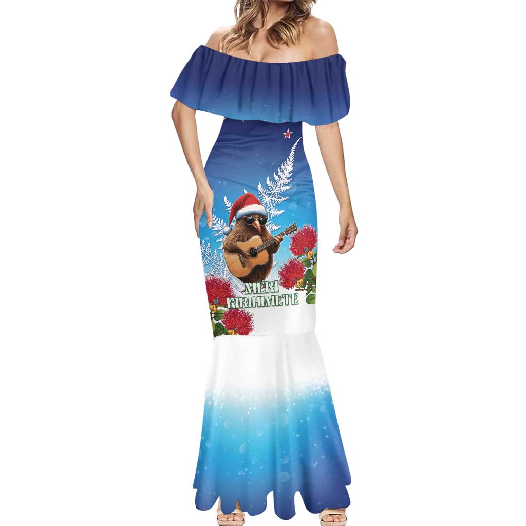 New Zealand Kiwi Christmas Mermaid Dress Xmas Vibe LT05 - Polynesian Pride