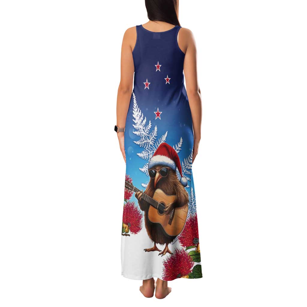 New Zealand Kiwi Christmas Tank Maxi Dress Xmas Vibe LT05 - Polynesian Pride