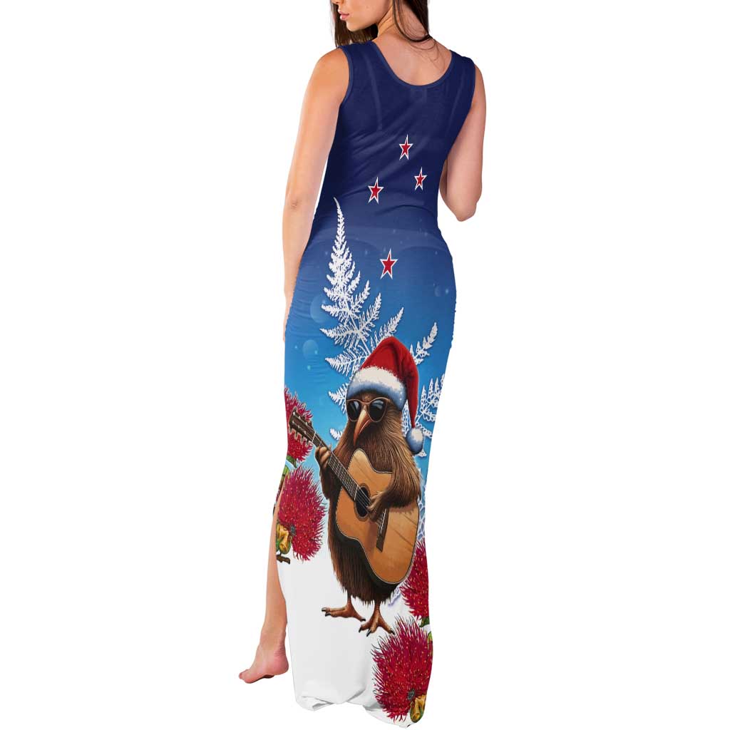 New Zealand Kiwi Christmas Tank Maxi Dress Xmas Vibe LT05 - Polynesian Pride