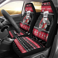 New Zealand Santa Tiki Christmas Car Seat Cover Meri Kirihimete LT05 - Polynesian Pride