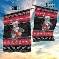 New Zealand Santa Tiki Christmas Garden Flag Meri Kirihimete LT05 - Polynesian Pride