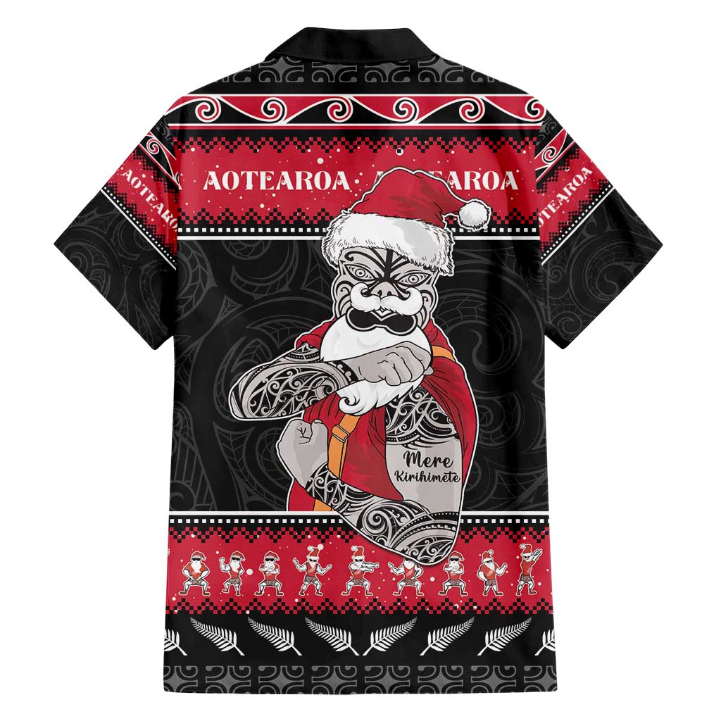 New Zealand Santa Tiki Christmas Hawaiian Shirt Meri Kirihimete LT05 - Polynesian Pride