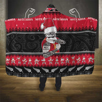 New Zealand Santa Tiki Christmas Hooded Blanket Meri Kirihimete LT05 - Polynesian Pride