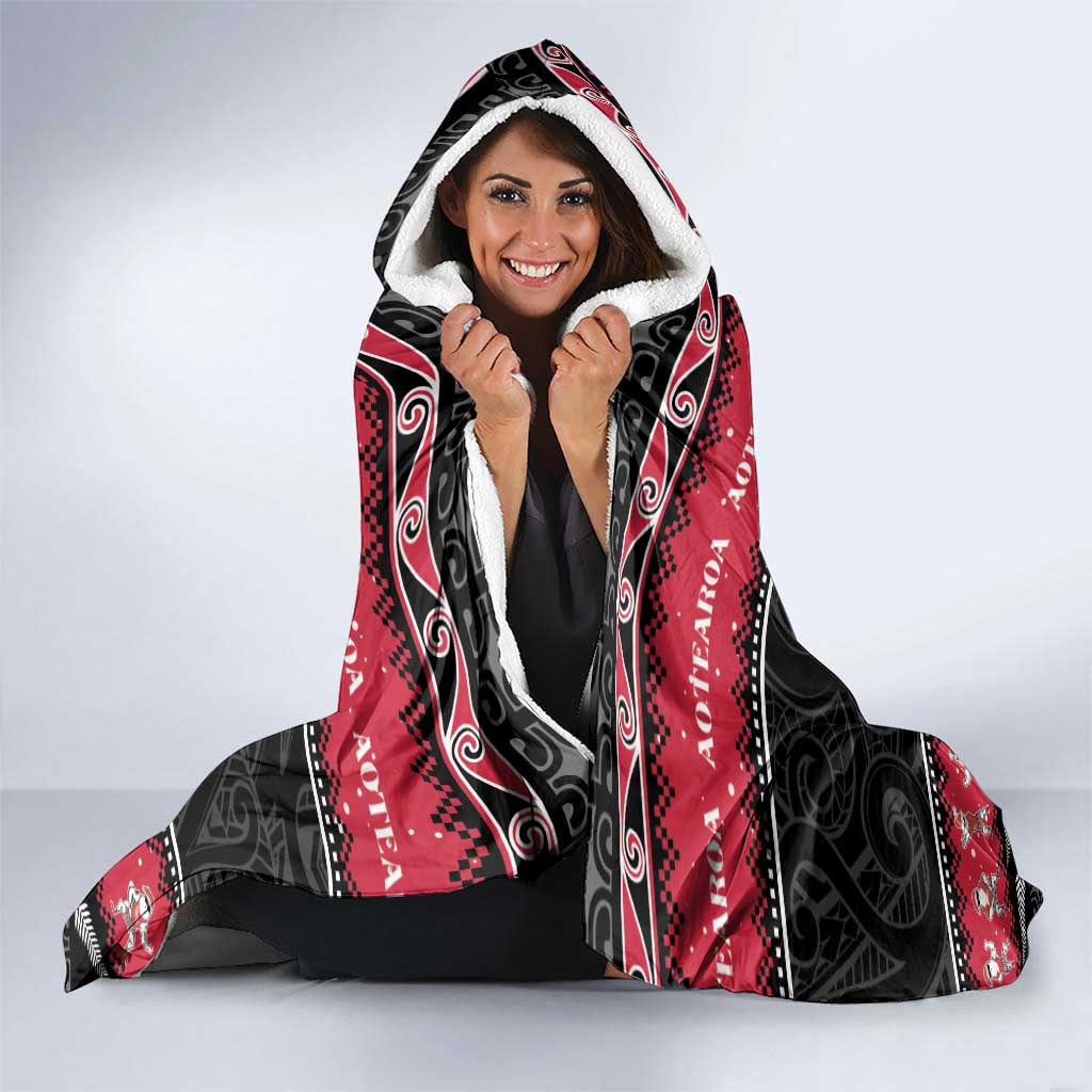 New Zealand Santa Tiki Christmas Hooded Blanket Meri Kirihimete LT05 - Polynesian Pride