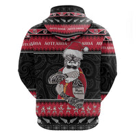 New Zealand Santa Tiki Christmas Hoodie Meri Kirihimete LT05 - Polynesian Pride