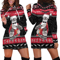 New Zealand Santa Tiki Christmas Hoodie Dress Meri Kirihimete LT05 - Polynesian Pride