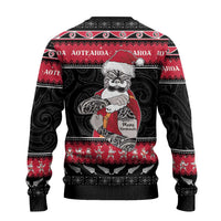 New Zealand Santa Tiki Christmas Ugly Christmas Sweater Meri Kirihimete LT05 - Polynesian Pride