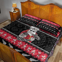 New Zealand Santa Tiki Christmas Quilt Bed Set Meri Kirihimete LT05 - Polynesian Pride