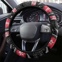 New Zealand Santa Tiki Christmas Steering Wheel Cover Meri Kirihimete LT05 - Polynesian Pride
