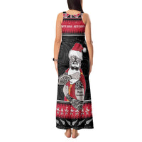 New Zealand Santa Tiki Christmas Tank Maxi Dress Meri Kirihimete LT05 - Polynesian Pride