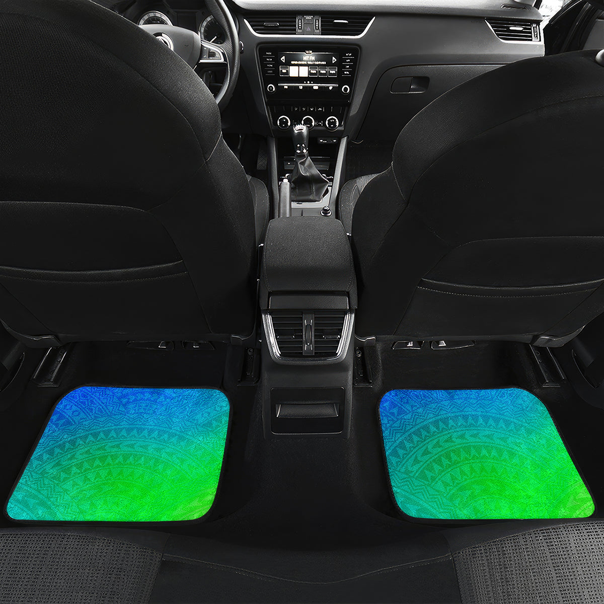Personalised Solomon Islands Choiseul Province Day Car Mats Sea Turtle Tribal Pattern LT05 - Polynesian Pride