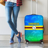 Solomon Islands Choiseul Province Day Luggage Cover Sea Turtle Tribal Pattern LT05 - Polynesian Pride