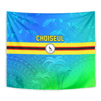 Solomon Islands Choiseul Province Day Tapestry Sea Turtle Tribal Pattern LT05 - Polynesian Pride