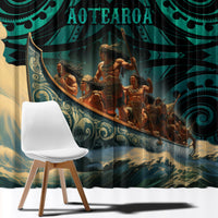 New Zealand Tamaki Herenga Waka Festival Window Curtain Maori Pattern LT05 - Polynesian Pride
