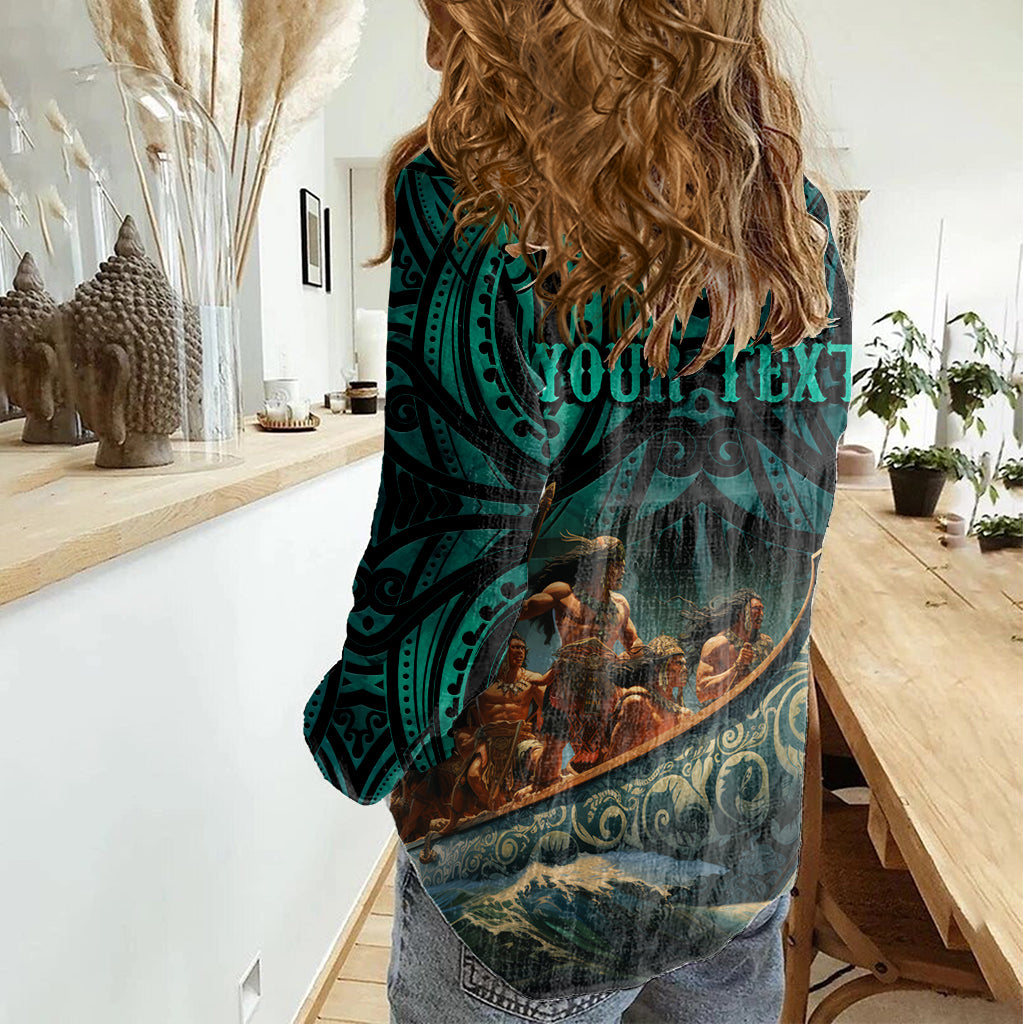 Personalised New Zealand Tamaki Herenga Waka Festival Women Casual Shirt Maori Pattern LT05 - Polynesian Pride