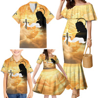 Happy Good Friday Family Matching Mermaid Dress and Hawaiian Shirt God Will Bless You LT05 - Polynesian Pride