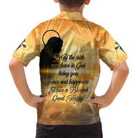 Happy Good Friday Kid Hawaiian Shirt God Will Bless You LT05 - Polynesian Pride