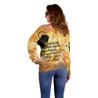 Happy Good Friday Off Shoulder Sweater God Will Bless You LT05 - Polynesian Pride