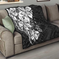 Polynesia Romantic Valentine Quilt Sea Turtle Couple With Black Plumeria