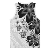 Polynesia Romantic Valentine Basketball Jersey Sea Turtle Couple With White Plumeria