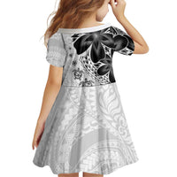 Polynesia Romantic Valentine Family Matching Long Sleeve Bodycon Dress and Hawaiian Shirt Sea Turtle Couple With White Plumeria LT05 - Polynesian Pride