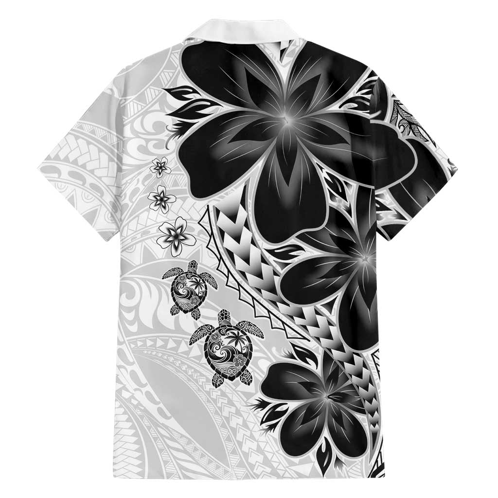 Polynesia Romantic Valentine Family Matching Off Shoulder Maxi Dress and Hawaiian Shirt Sea Turtle Couple With White Plumeria LT05 - Polynesian Pride