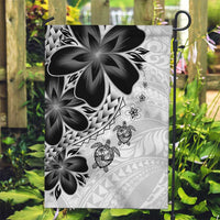 Polynesia Romantic Valentine Garden Flag Sea Turtle Couple With White Plumeria
