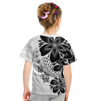 Polynesia Romantic Valentine Kid T Shirt Sea Turtle Couple With White Plumeria LT05 - Polynesian Pride