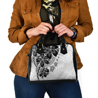 Polynesia Romantic Valentine Shoulder Handbag Sea Turtle Couple With White Plumeria