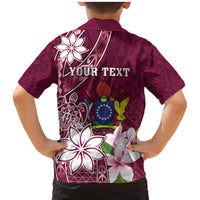 Personalised Cook Island Mangaia Gospel Day Family Matching Mermaid Dress and Hawaiian Shirt Floral Tribal Pattern LT05 - Polynesian Pride
