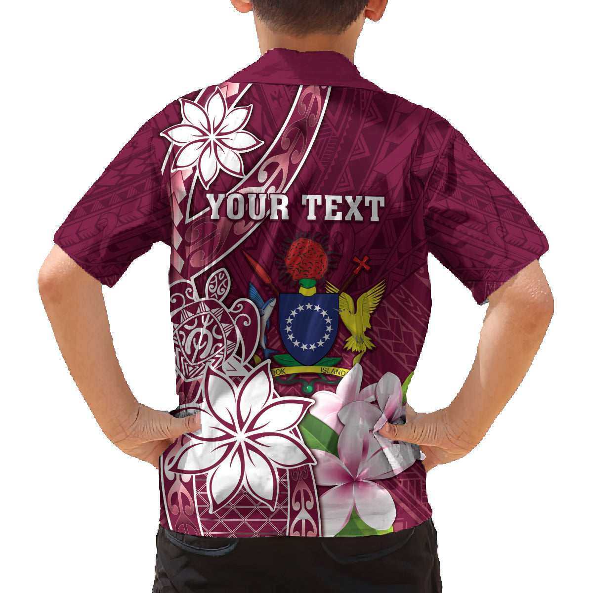 Personalised Cook Island Mangaia Gospel Day Family Matching Off Shoulder Maxi Dress and Hawaiian Shirt Floral Tribal Pattern LT05 - Polynesian Pride