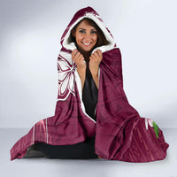 Cook Island Mangaia Gospel Day Hooded Blanket Floral Tribal Pattern LT05 - Polynesian Pride