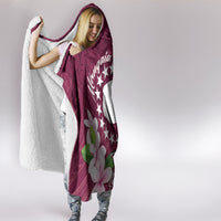 Cook Island Mangaia Gospel Day Hooded Blanket Floral Tribal Pattern LT05 - Polynesian Pride