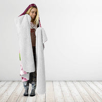 Cook Island Mangaia Gospel Day Hooded Blanket Floral Tribal Pattern LT05 - Polynesian Pride