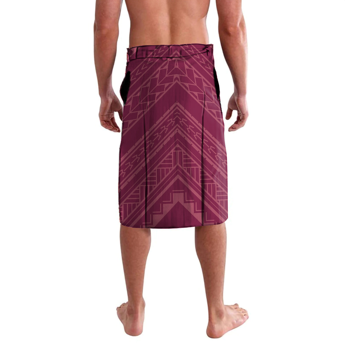 Personalised Cook Island Mangaia Gospel Day Lavalava Floral Tribal Pattern