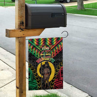 Vanuatu 45th Anniversary Independence Day Garden Flag Melanesian Warrior With Sand Drawing Pattern LT05