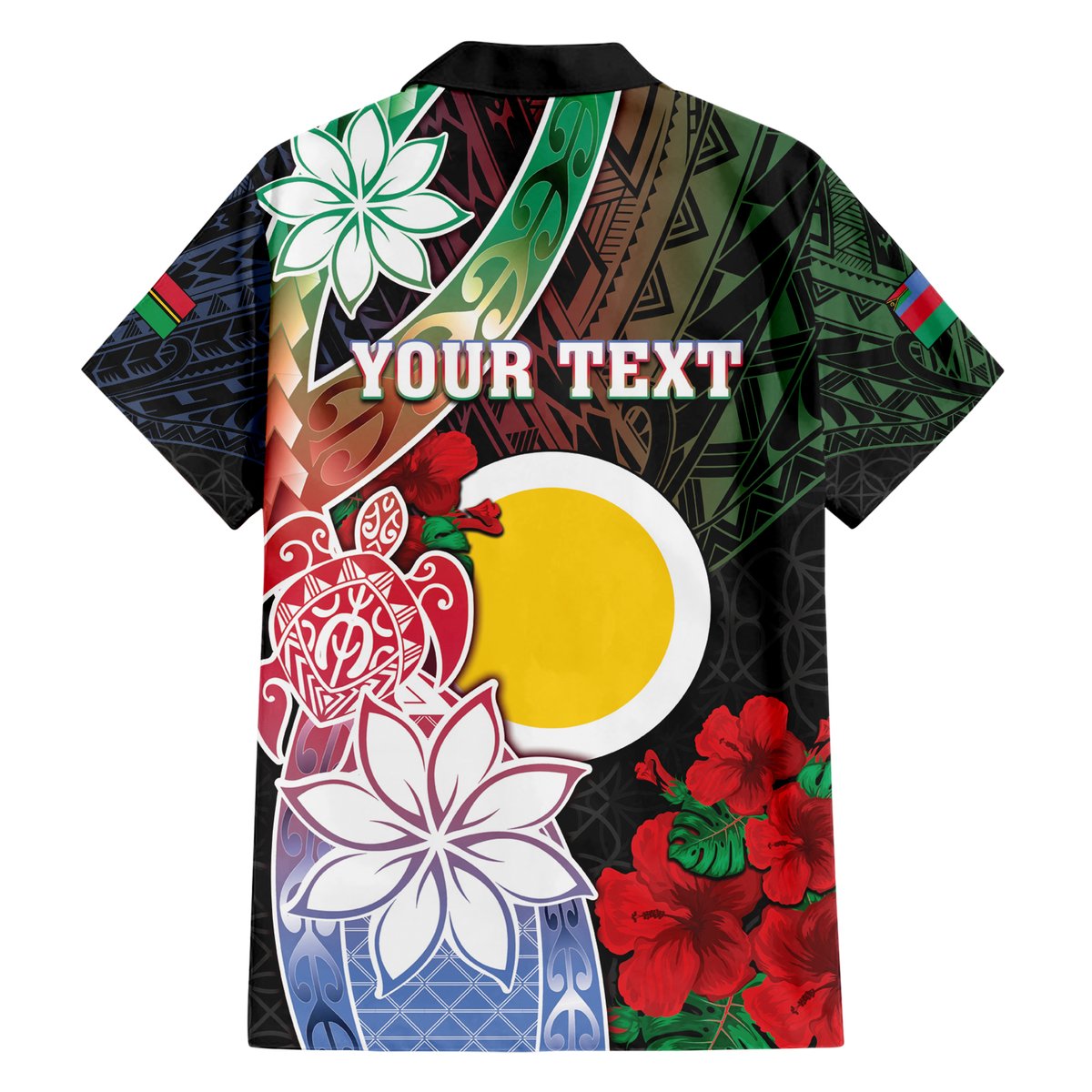Personalised Vanuatu Shefa Day Hawaiian Shirt Floral Pattern